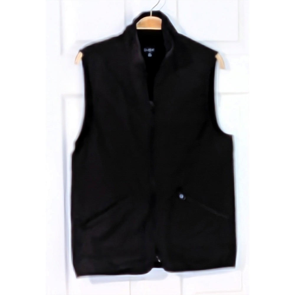 J.Crew Mens XS Black Full Zip Vest Stand Collar Zipper Pockets‎ NWOT $98